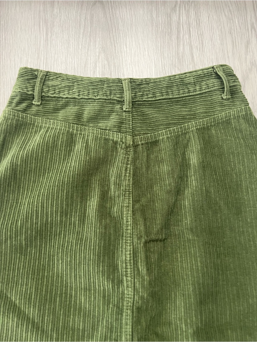 ANTHROPOLOGIE Pilcro And The Letterpress Green Corduroy Pencil Skirt Size 4 - Picture 9 of 14